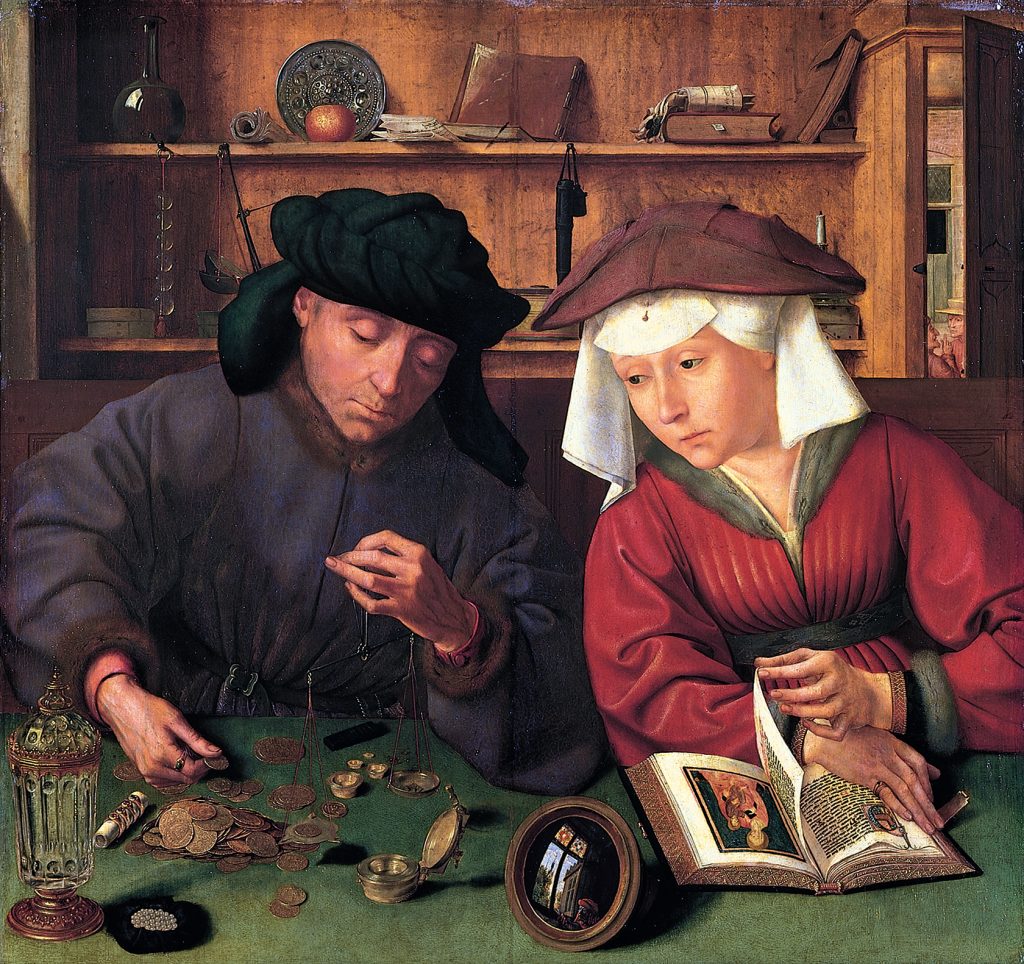 Money Lender And His Wife