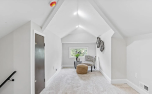 Light and airy attic that can be used as an office