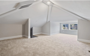 Newly finished spacious attic that can be used as family room