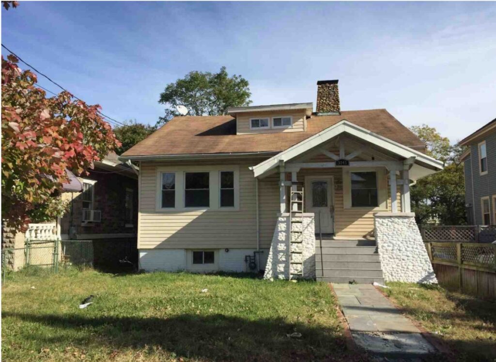The before renovation photo of the exterior