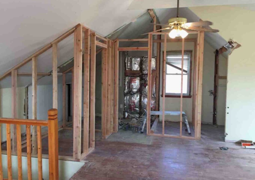 Attic During Construction Process