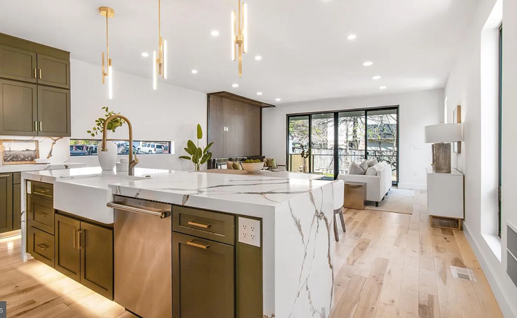 Another angle of the Quartz countertop